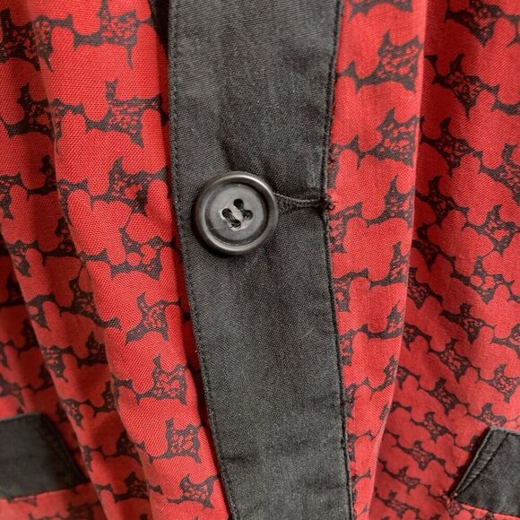 Vintage 80’s GoSilk Women's Long Black Red Check Jacket Size 3X Retro Slouchy - Picture 9 of 16